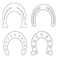 horseshoe icon vector