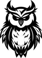 Owl, Minimalist and Simple Silhouette - Vector illustration