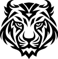 Tigre - minimalista y plano logo - vector ilustración