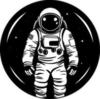 astronauta, minimalista y sencillo silueta - vector ilustración