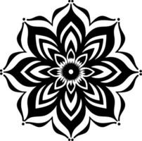 mandala - minimalista y plano logo - vector ilustración
