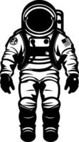 Astronaut, Minimalist and Simple Silhouette - Vector illustration