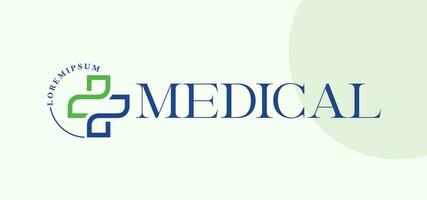 Medical pharmacy logo design template.- vector illustrator