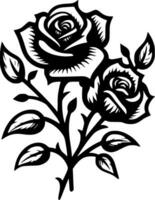 Roses - High Quality Vector Logo - Vector illustration ideal for T-shirt graphic