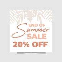 Poster or banner for Best of Summer and Year End Sale vector