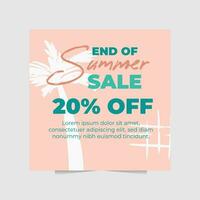 Poster or banner for Best of Summer and Year End Sale vector