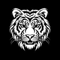 tigre, minimalista y sencillo silueta - vector ilustración