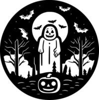 Hallowe'en, Minimalist and Simple Silhouette - Vector illustration