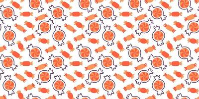 Halloween seamless pattern. Seamless pattern with cute halloween elements. Vector flat design illustration.