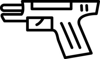 diseño de icono de vector de pistola