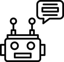 Chatbot Vector Icon Design