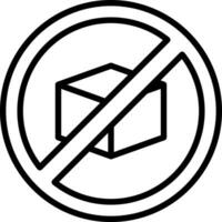 prohibiciones vector icono diseño
