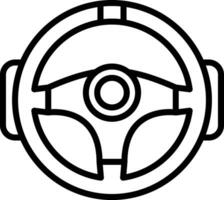 Steering Wheel Vector Icon Design