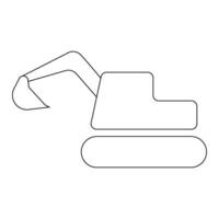 excavator icon vector