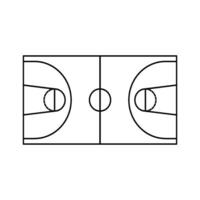 basketball court icon vector