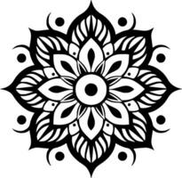 Mandala, Minimalist and Simple Silhouette - Vector illustration