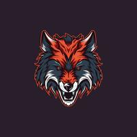 Stunning Wolf Head Mascot Graphic vector