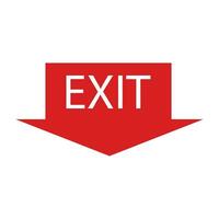exit icon vector