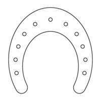 horseshoe icon vector