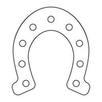 horseshoe icon vector