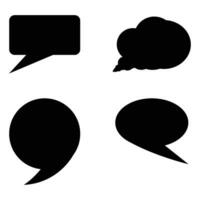 Speech bubble icon vector