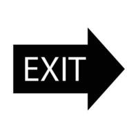 exit icon vector