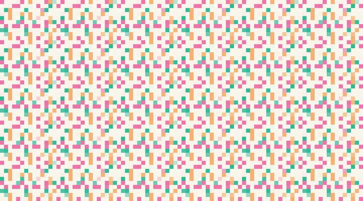 Pixelated Colorful Vibrant Geometric grid modern abstract pixel Noise Vector texture, Tile seamless pattern background