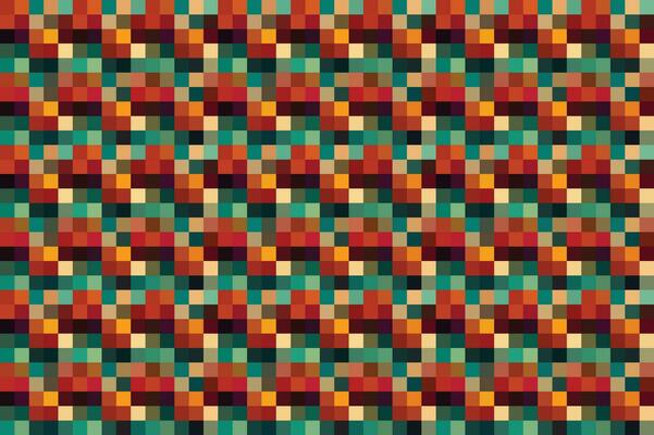 Pixelated Colorful Vibrant Geometric grid modern abstract pixel Noise Vector texture, Tile seamless pattern background