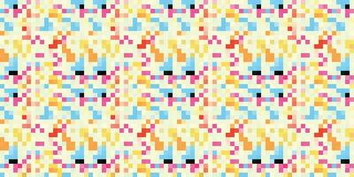 Pixelated Colorful Vibrant Geometric grid modern abstract pixel Noise Vector texture, Tile seamless pattern background