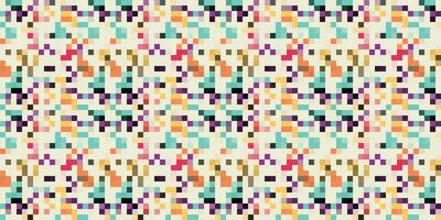 Pixelated Colorful Vibrant Geometric grid modern abstract pixel Noise Vector texture, Tile seamless pattern background