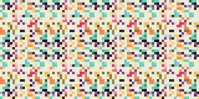 Pixelated Colorful Vibrant Geometric grid modern abstract pixel Noise Vector texture, Tile seamless pattern background