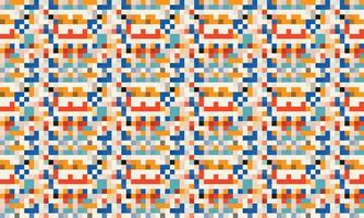 Pixelated Colorful Vibrant Geometric grid modern abstract pixel Noise Vector texture, Tile seamless pattern background