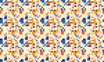 Pixelated Colorful Vibrant Geometric grid modern abstract pixel Noise Vector texture, Tile seamless pattern background