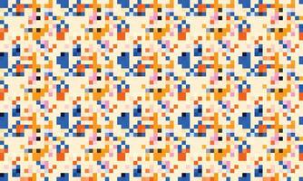 Pixelated Colorful Vibrant Geometric grid modern abstract pixel Noise Vector texture, Tile seamless pattern background