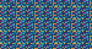 Pixelated Colorful Vibrant Geometric grid modern abstract pixel Noise Vector texture, Tile seamless pattern background