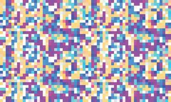 Pixelated Colorful Vibrant Geometric grid modern abstract pixel Noise Vector texture, Tile seamless pattern background