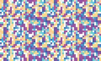 Pixelated Colorful Vibrant Geometric grid modern abstract pixel Noise Vector texture, Tile seamless pattern background