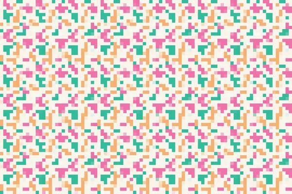 Pixelated Colorful Vibrant Geometric grid modern abstract pixel Noise Vector texture, Tile seamless pattern background
