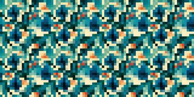 Pixelated Colorful Vibrant Geometric grid modern abstract pixel Noise Vector texture, Tile seamless pattern background