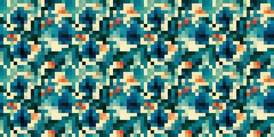 Pixelated Colorful Vibrant Geometric grid modern abstract pixel Noise Vector texture, Tile seamless pattern background