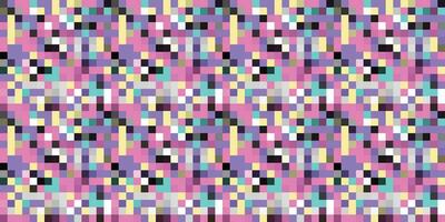 Pixelated Colorful Vibrant Geometric grid modern abstract pixel Noise Vector texture, Tile seamless pattern background