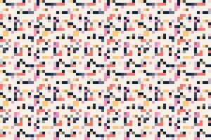 Pixelated Colorful Vibrant Geometric grid modern abstract pixel Noise Vector texture, Tile seamless pattern background