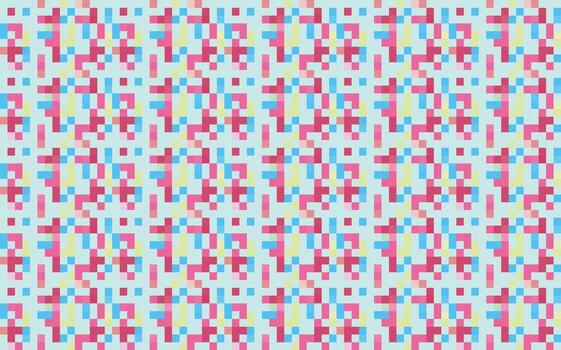 pixelado vistoso vibrante geométrico cuadrícula moderno resumen píxel ruido vector textura, loseta sin costura modelo antecedentes