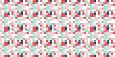 Pixelated Colorful Vibrant Geometric grid modern abstract pixel Noise Vector texture, Tile seamless pattern background