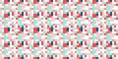 Pixelated Colorful Vibrant Geometric grid modern abstract pixel Noise Vector texture, Tile seamless pattern background