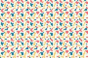 Pixelated Colorful Vibrant Geometric grid modern abstract pixel Noise Vector texture, Tile seamless pattern background