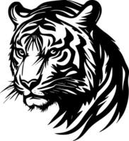 tigre, minimalista y sencillo silueta - vector ilustración