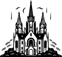 Gothic, Minimalist and Simple Silhouette - Vector illustration