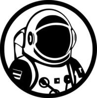 astronauta, minimalista y sencillo silueta - vector ilustración