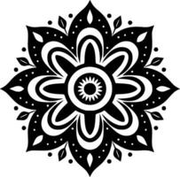 Mandala, Minimalist and Simple Silhouette - Vector illustration